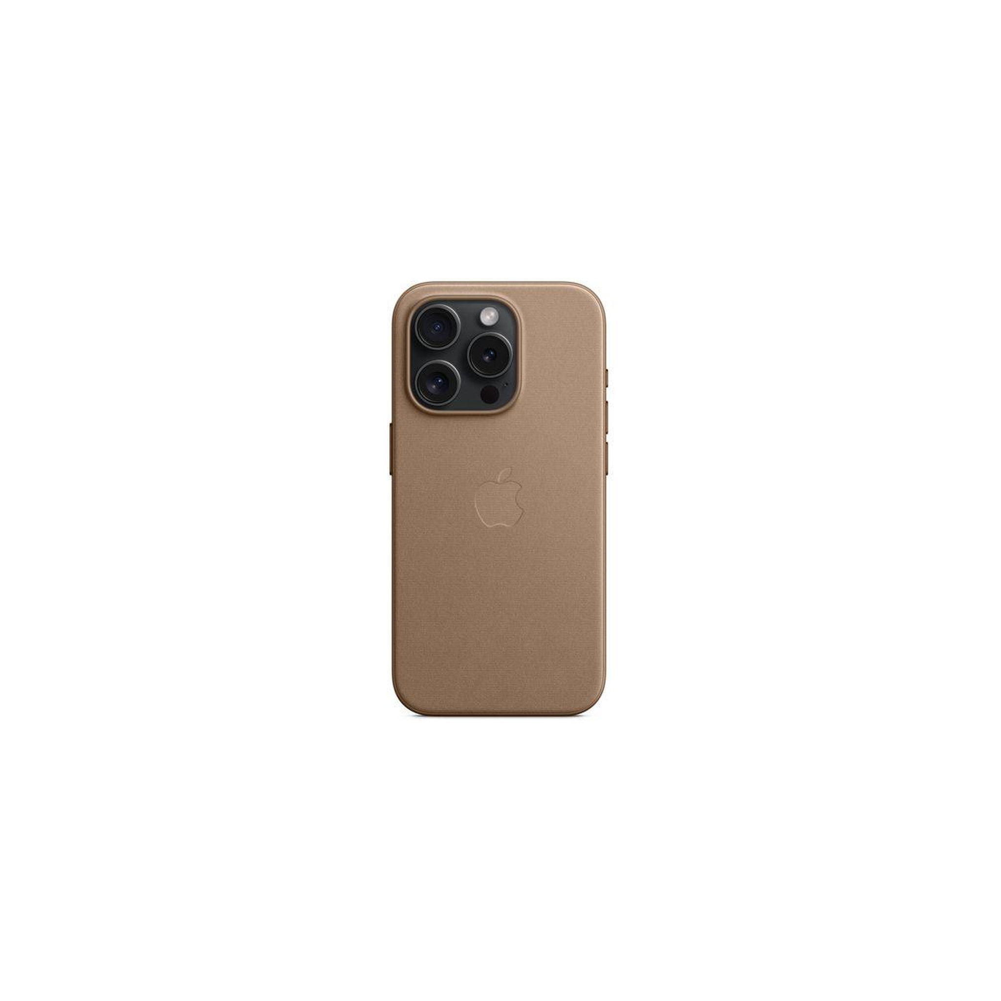 Voir la diapositive 4 : APPLE Coque iPhone 15 Pro MagSafe tissage fin Taupe