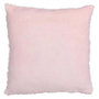 Voir la diapositive 2 : ATMOSPHERA Coussin Imitation Fourrure  Bouclée  45x45cm Rose