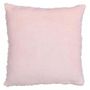 Voir la diapositive 2 : ATMOSPHERA Coussin Imitation Fourrure  Bouclée  45x45cm Rose