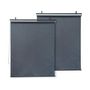 Voir la diapositive 1 : Habitat et Jardin Lot de 2 stores rétractables pergola - 124 x 225 cm - Gris anthracite