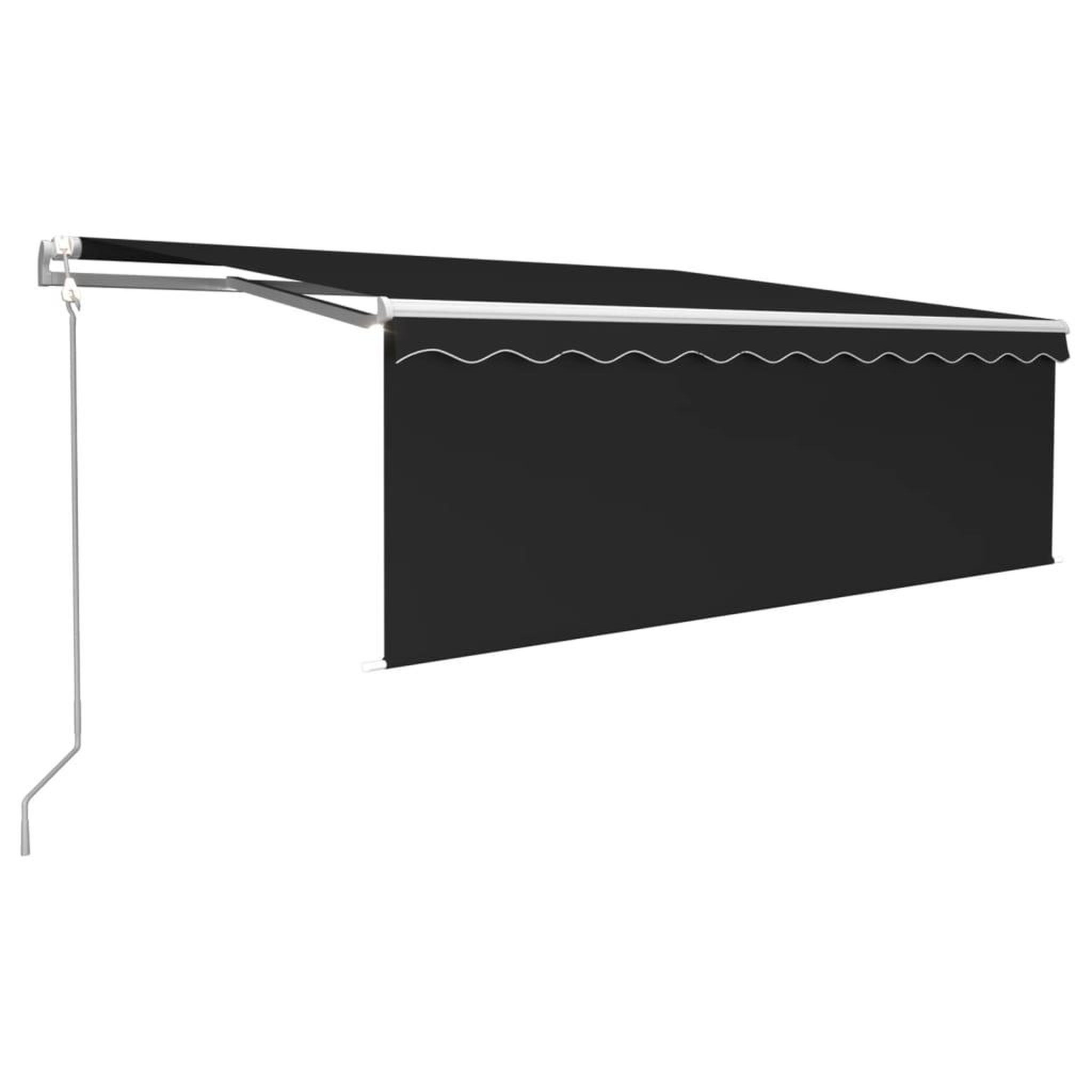 Voir la diapositive 2 : VIDAXL Auvent automatique store capteur de vent LED 4,5x3 m Anthracite