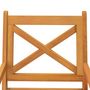 Voir la diapositive 5 : VIDAXL Chaises a manger d'exterieur lot de 4 Bois d'acacia massif