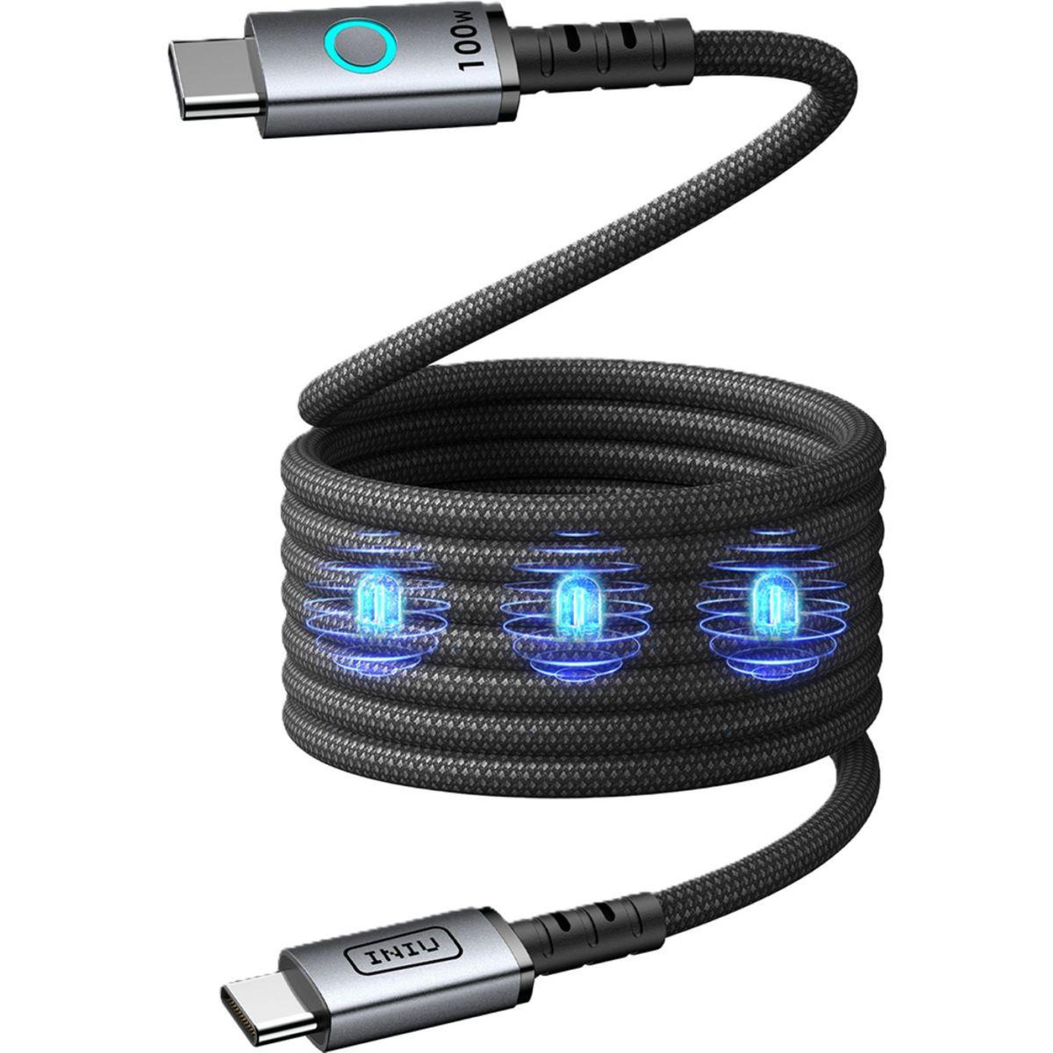 INIU Câble de charge magnétique léopard 100w