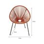 Voir la diapositive 3 : Habitat et Jardin Lot de 2 fauteuils de jardin  Ania  - Rouge