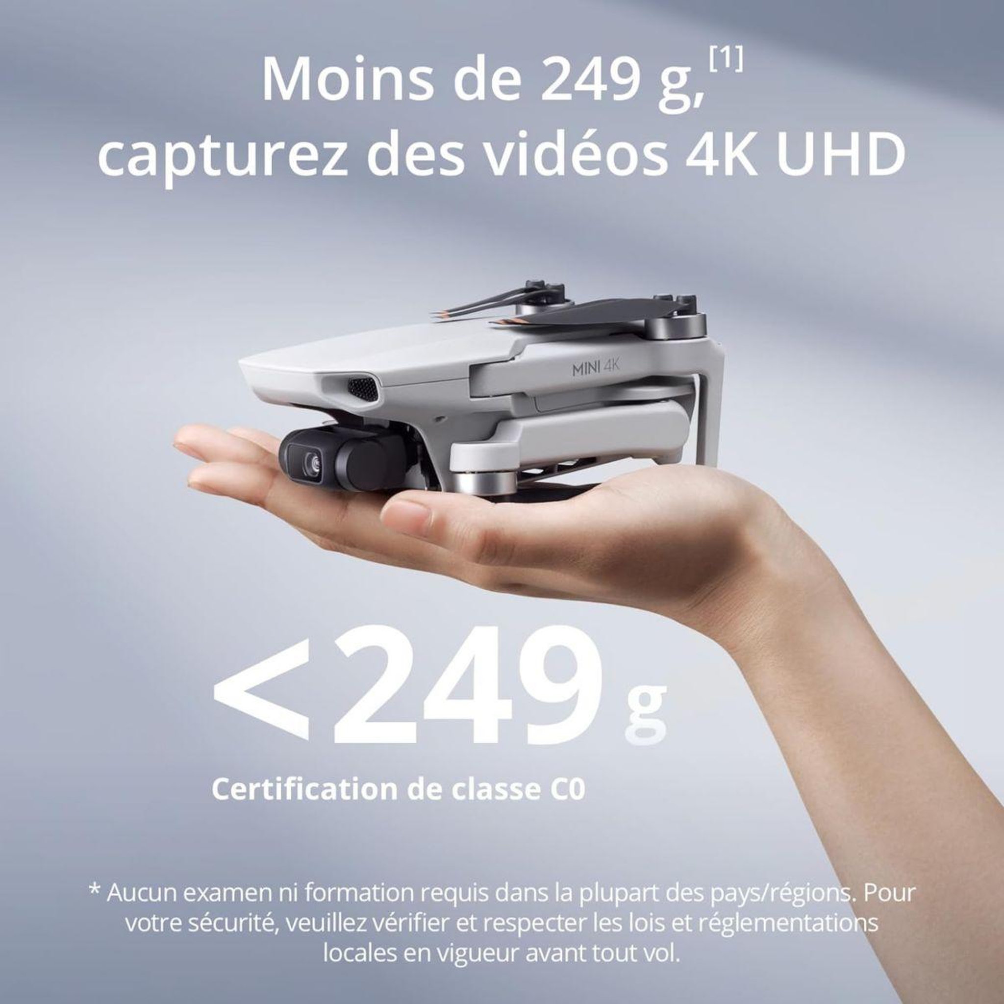 Voir la diapositive 2 : DJI Drone Mini 4k Fly more combo