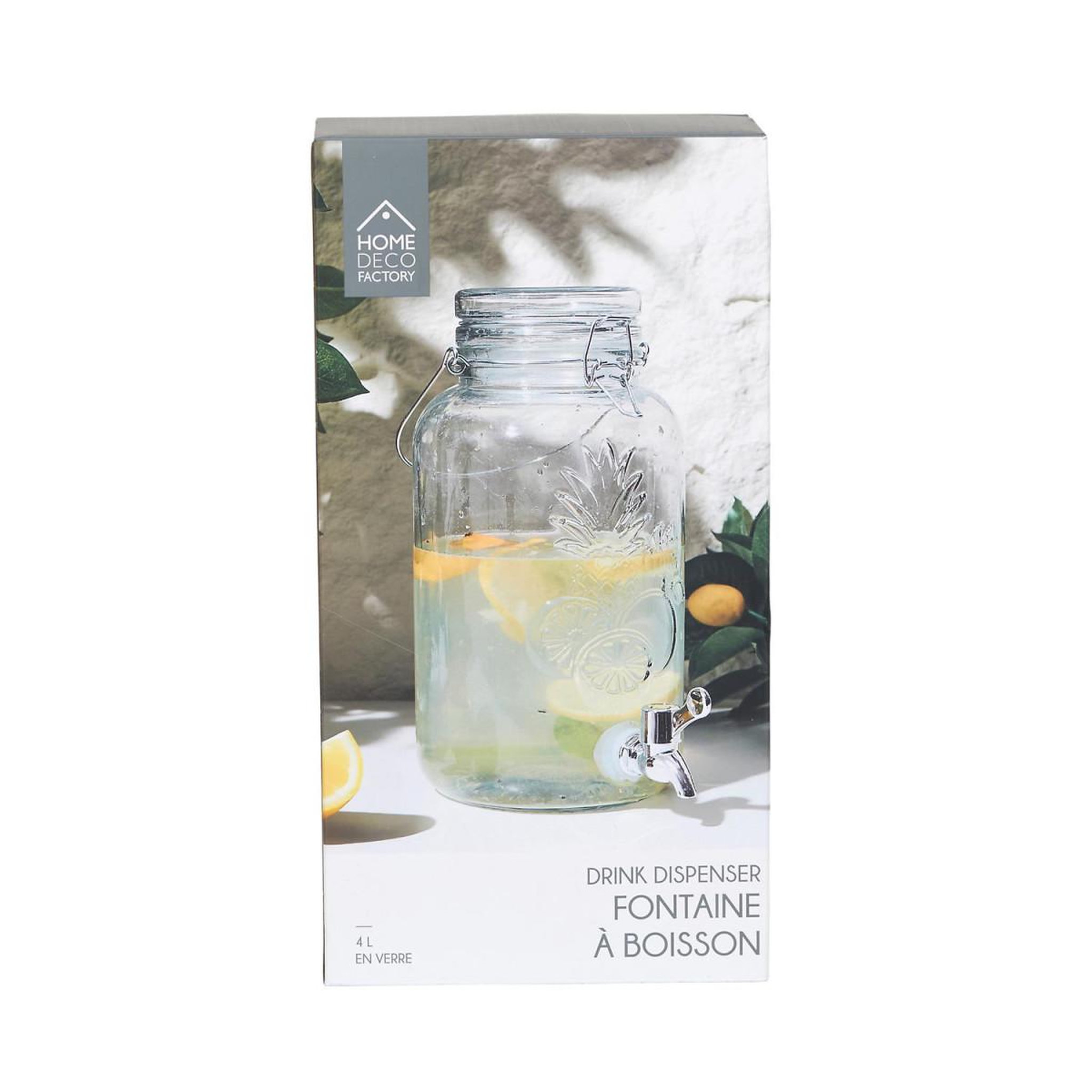 Voir la diapositive 6 : The Home Deco Factory Fontaine à boisson  tutti frutti  4l transparent