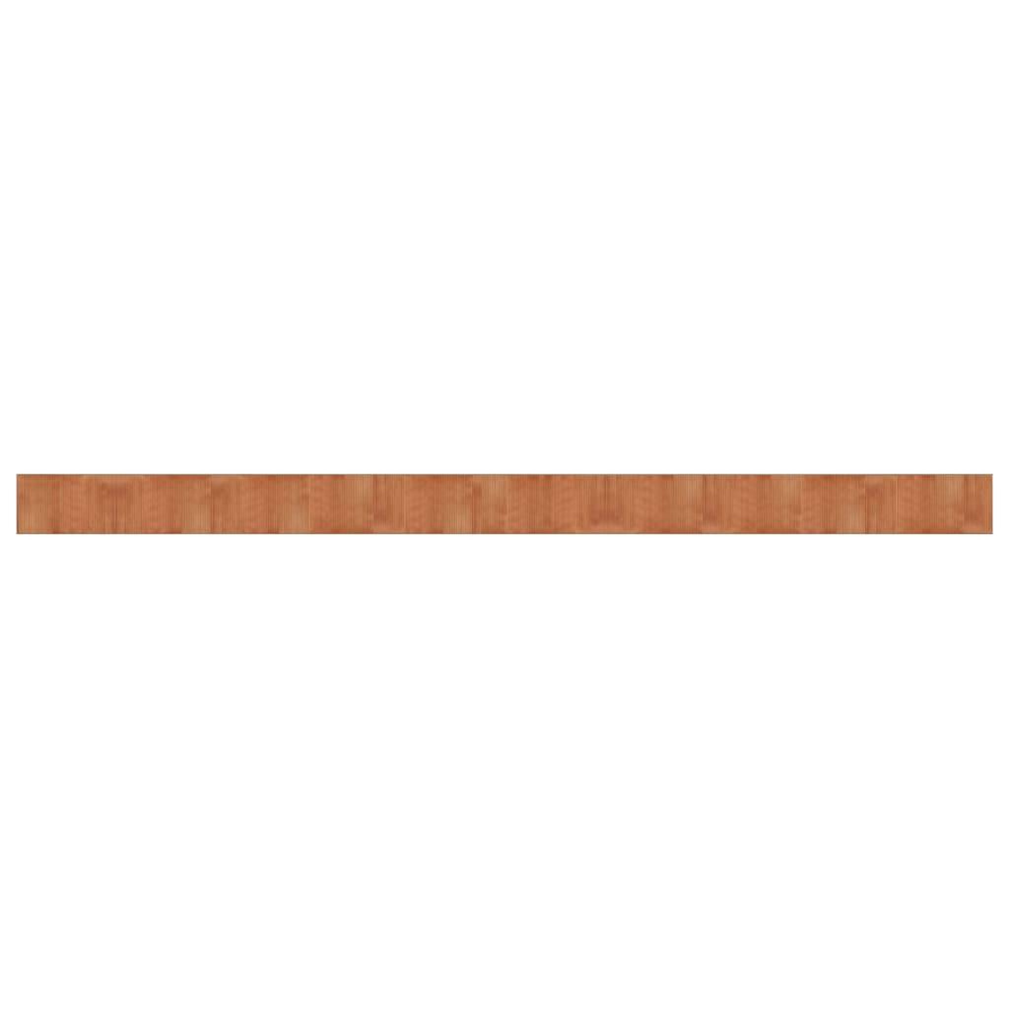Voir la diapositive 2 : VIDAXL Tapis rectangulaire marron 60x1000 cm bambou