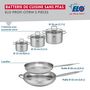 Voir la diapositive 2 : ELO Ensemble de 2 Poêles de cuisson 28 et 32 cm et 3 faitouts 12, 14 et 16 cm Elo Profi Citrin