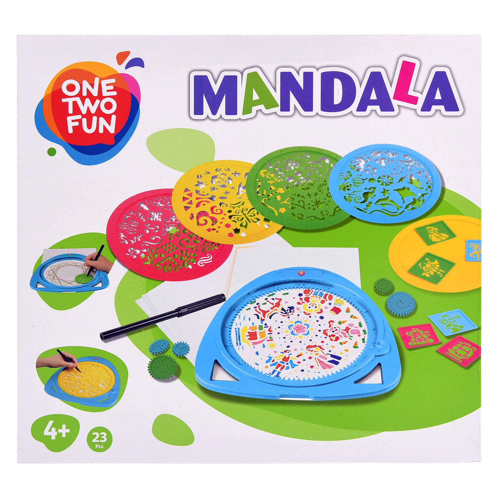 Voir la diapositive 2 : One Two Fun Mandala