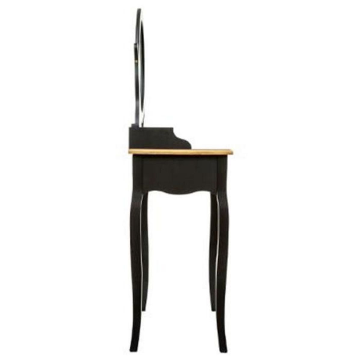 ATMOSPHERA Coiffeuse 3 Tiroirs  Chrysa  136cm Noir