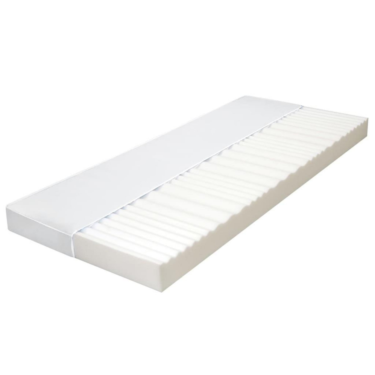 VIDAXL Matelas 120 x 200 cm 7 zones Mousse PU 10 cm H2 H3