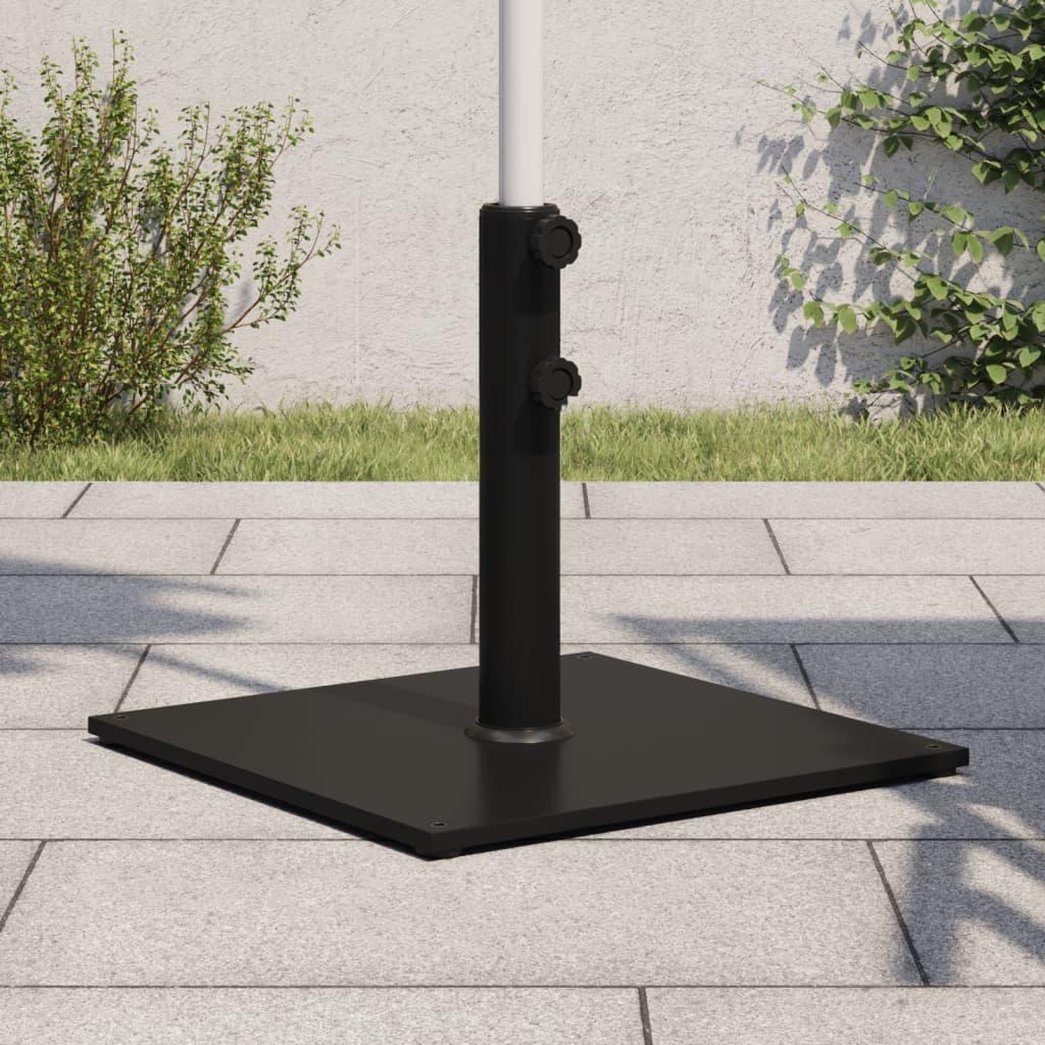 VIDAXL Base de parasol pour mats Ø32/38/48 mm 17 kg carre