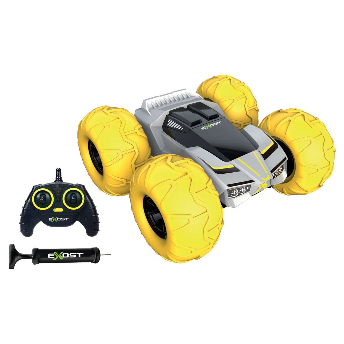 SILVERLIT Voiture radiocommandée 360 Tornado Nouvelle génération jaune échelle 1/10e