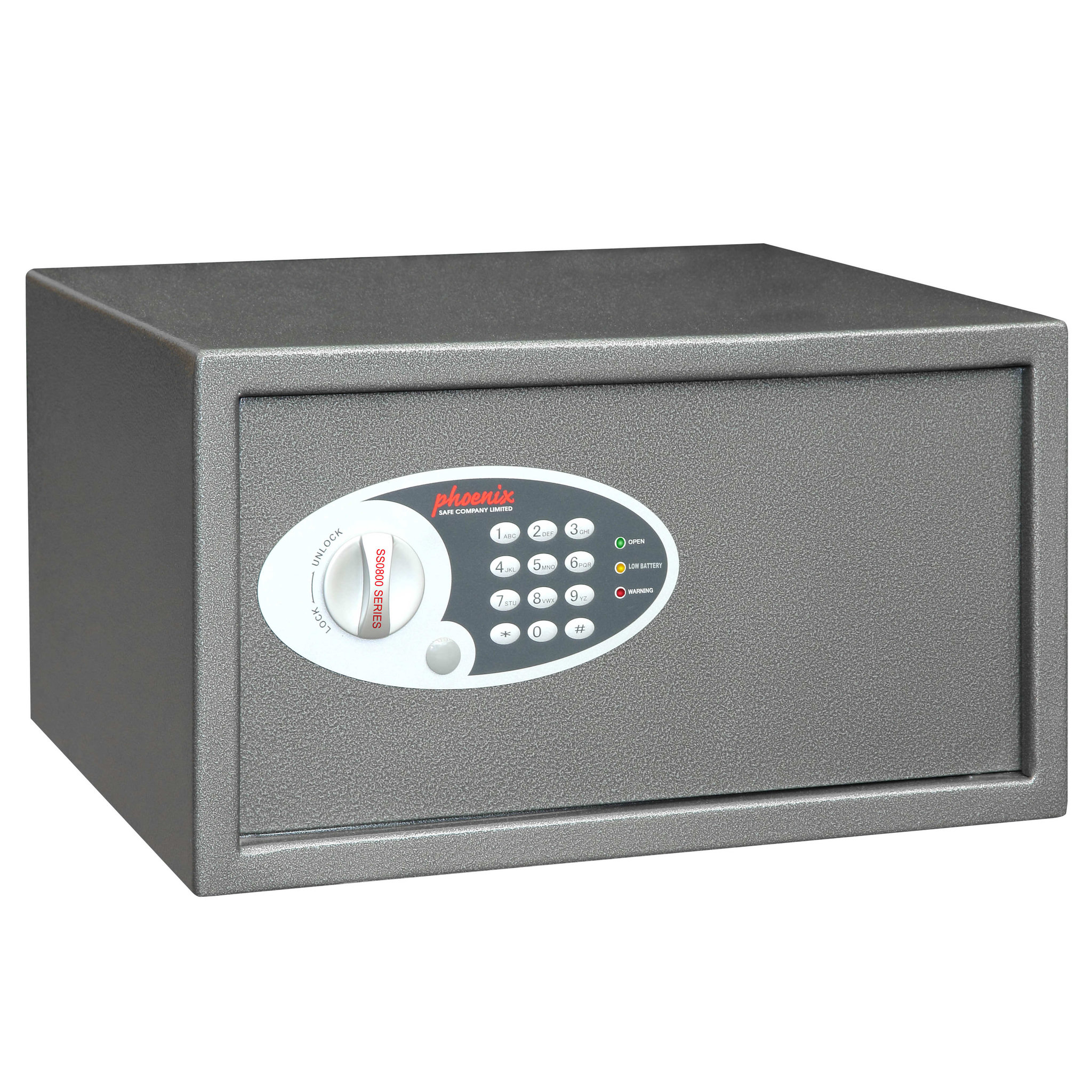 Voir la diapositive 3 : PHOENIX Coffre-fort à poser SS0803E - Combinaison électronique 33 L