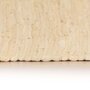 VIDAXL Tapis Chindi Coton tisse a la main 160 x 230 cm Creme