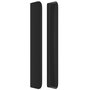 Voir la diapositive 4 : VIDAXL Tete de lit avec oreilles Noir 203x16x118/128 cm Similicuir