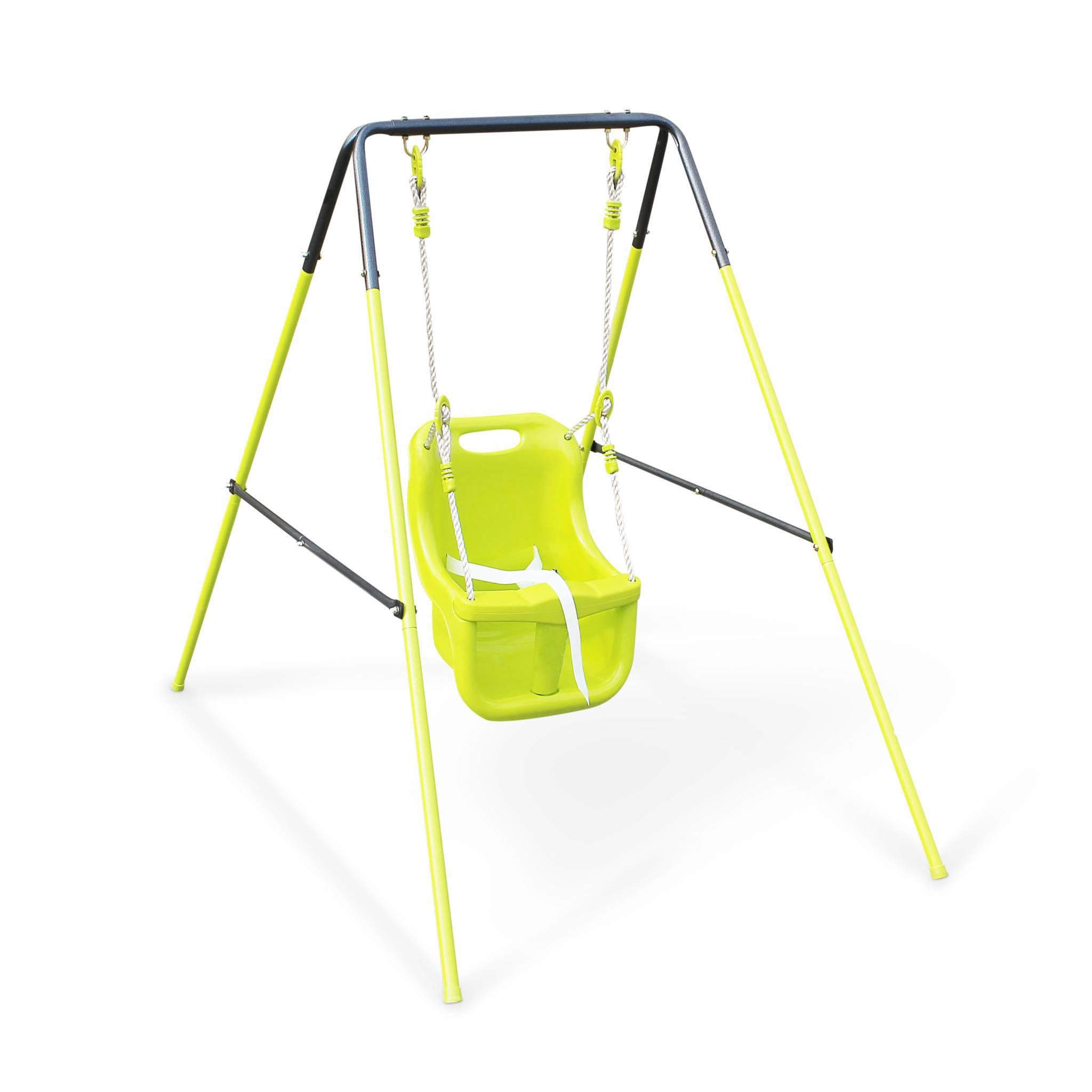 Voir la diapositive 1 : SWEEEK Portique balançoire pour bébé - Farou - 118cm de hauteur