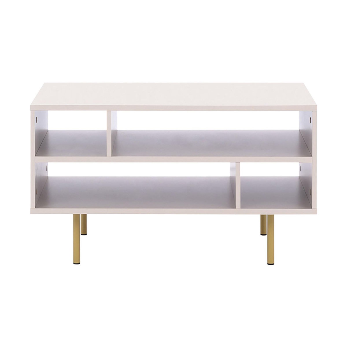 BEST MOBILIER Monica - table basse - beige - 5 niches - 100 cm