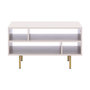 Voir la diapositive 1 : BEST MOBILIER Monica - table basse - beige - 5 niches - 100 cm