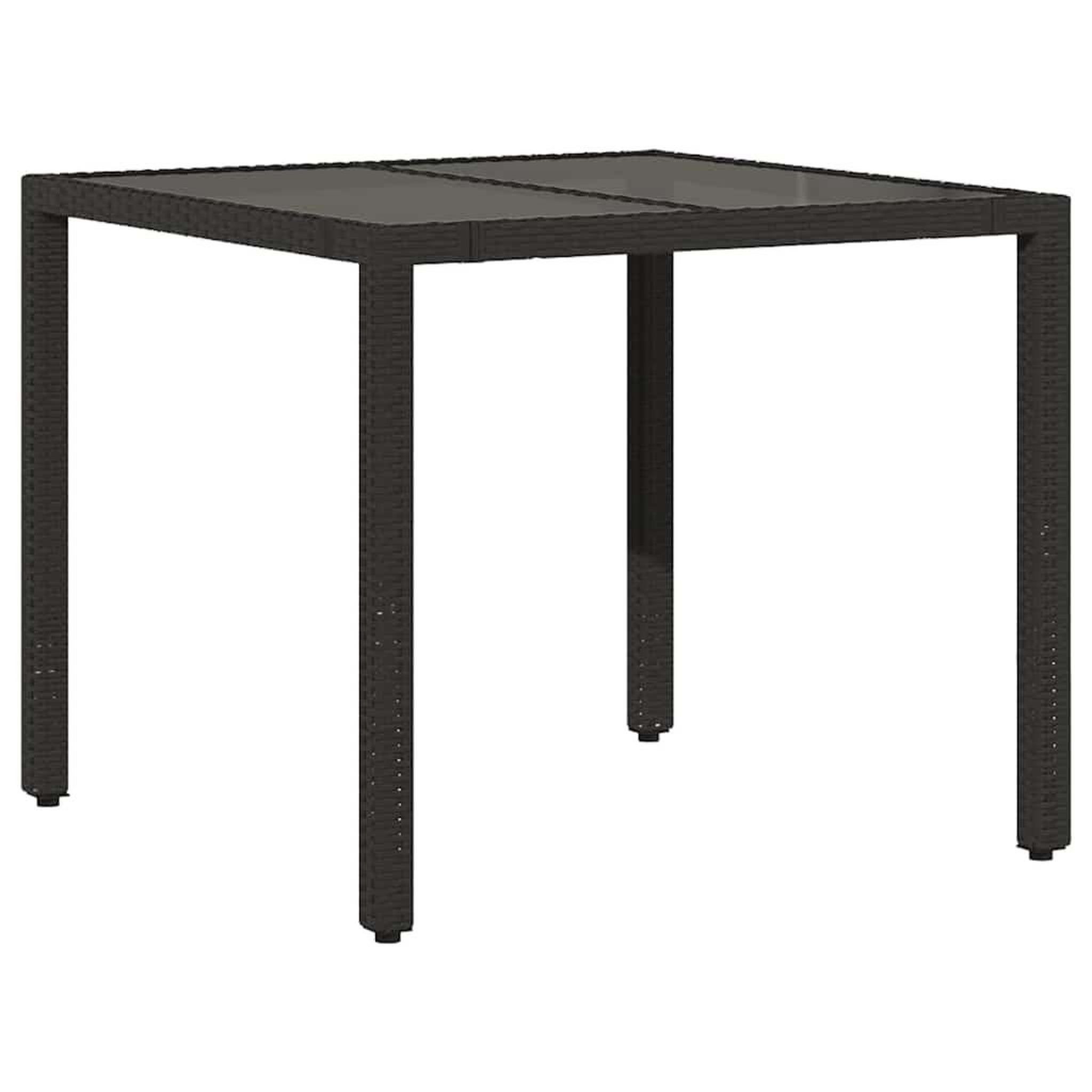 Voir la diapositive 4 : VIDAXL Ensemble de bistro de jardin 5 pcs coussins noir poly rotin