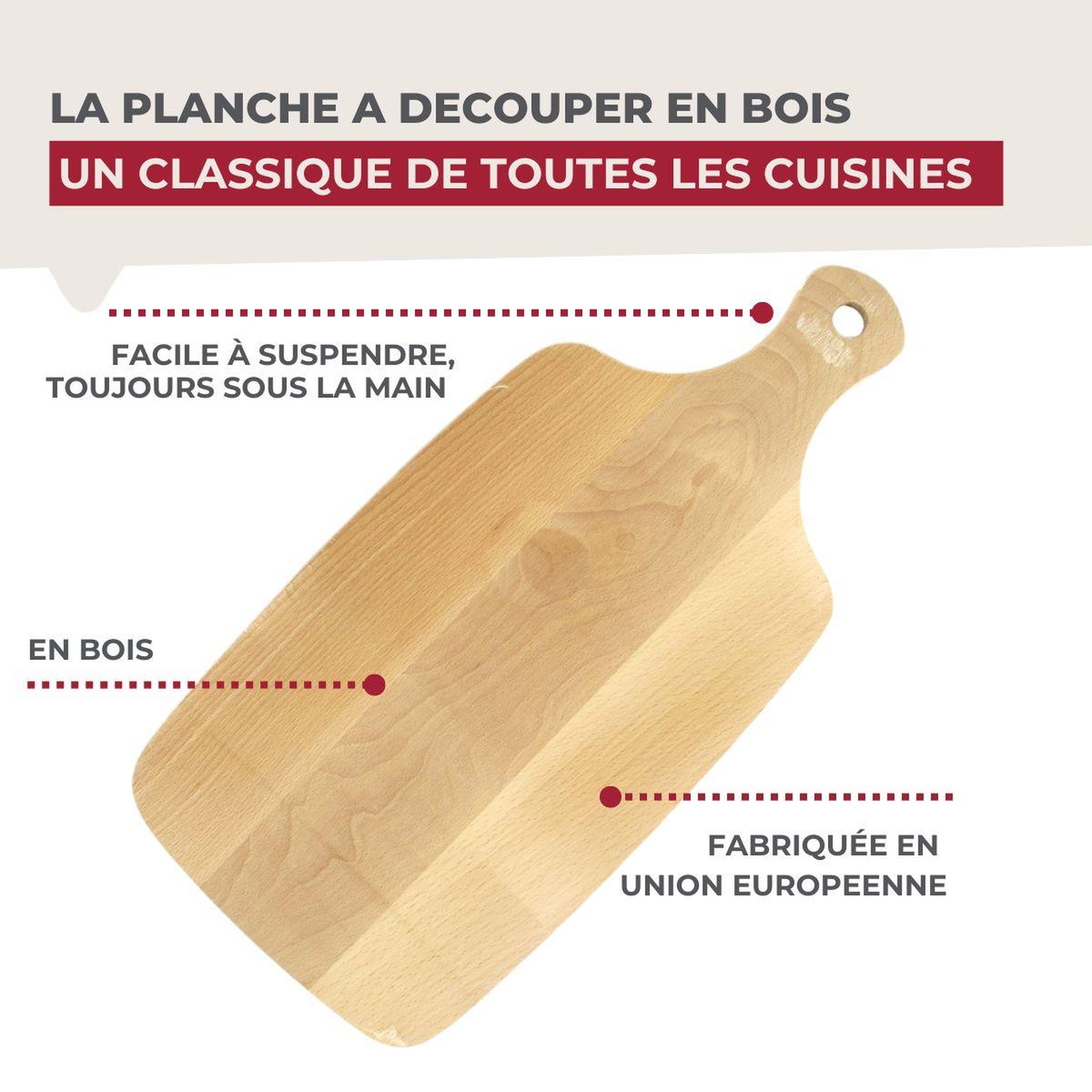 Voir la diapositive 5 : Fackelmann Ensemble de 2 Planches à découper en bois 38 x 18 cm Fackelmann Wood Edition