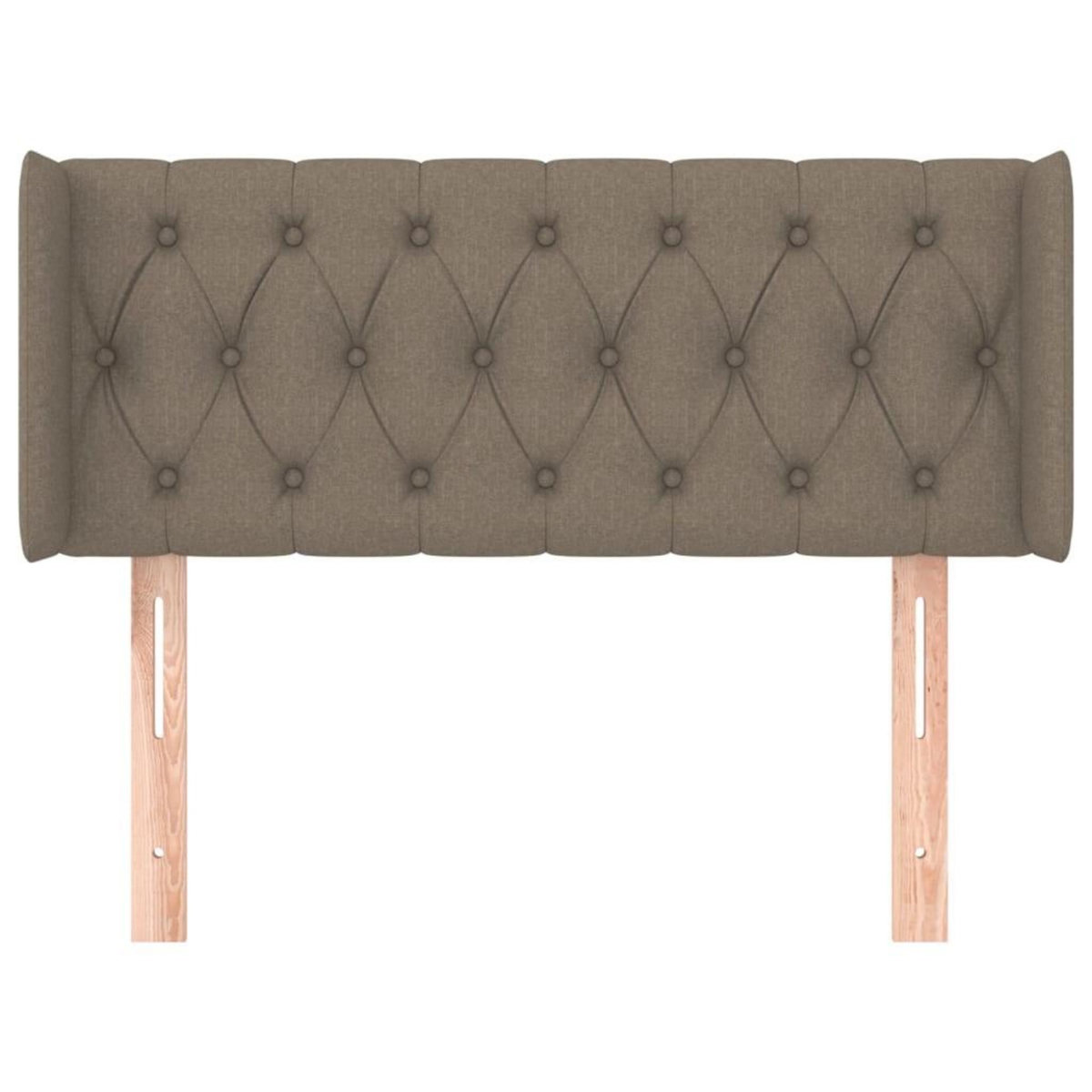 VIDAXL Tete de lit avec oreilles Taupe 93x16x78/88 cm Tissu