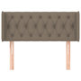 Voir la diapositive 3 : VIDAXL Tete de lit avec oreilles Taupe 93x16x78/88 cm Tissu