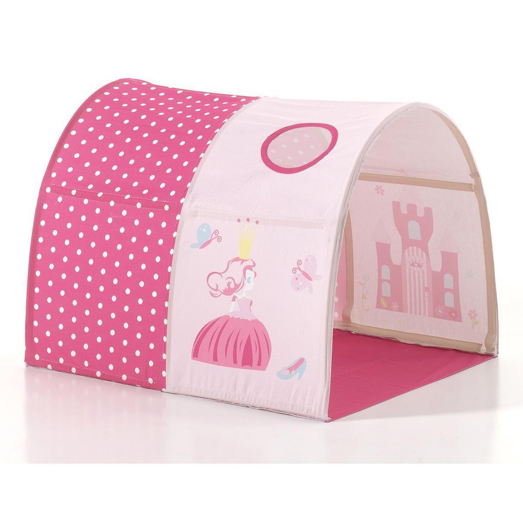 Voir la diapositive 4 : Paris Prix Pack - lit enfant, tente, 3 pochettes & tunnel  pino princesse  blanc