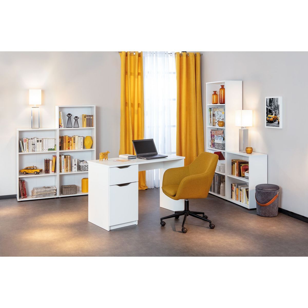 Etagère de rangement 5 niches L60cm PACO