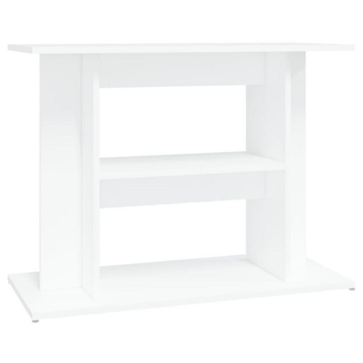 VIDAXL Support pour aquarium blanc 80x35x60 cm bois d ingénierie
