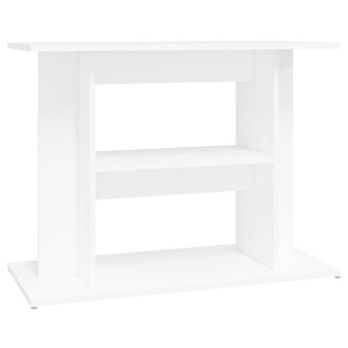 VIDAXL Support pour aquarium blanc 80x35x60 cm bois d ingénierie