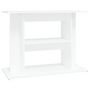 Voir la diapositive 2 : VIDAXL Support pour aquarium blanc 80x35x60 cm bois d ingénierie