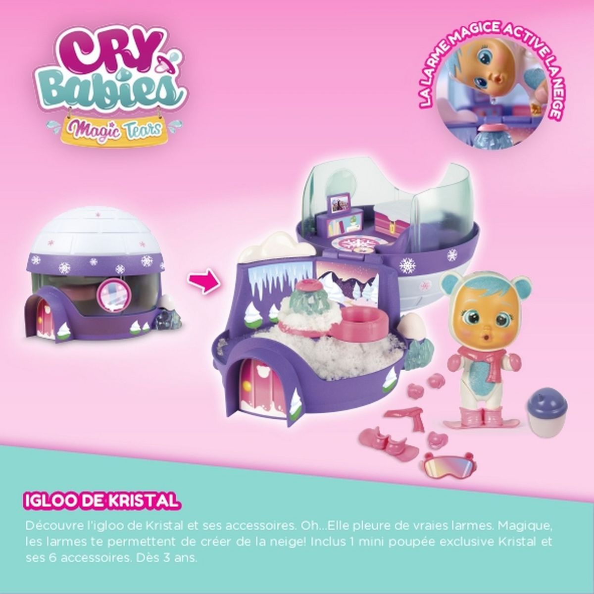 IMC TOYS Poupée figurine - Igloo de kristal 