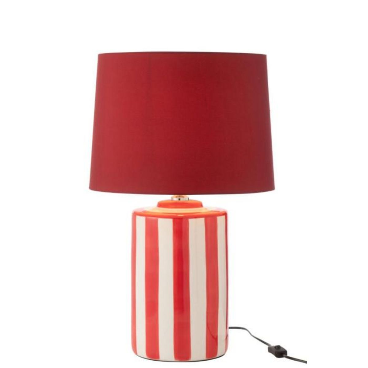Paris Prix Lampe à Poser en Porcelaine  Listra  63cm Rouge