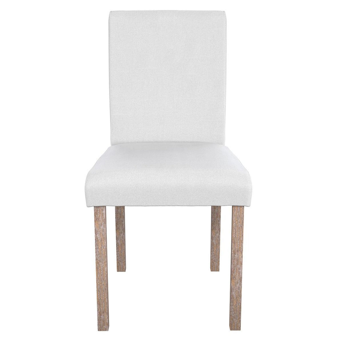 Rendez vous déco Lot de 2 chaises en tissu gris foncé et pieds en bois d'hévéa - Havane