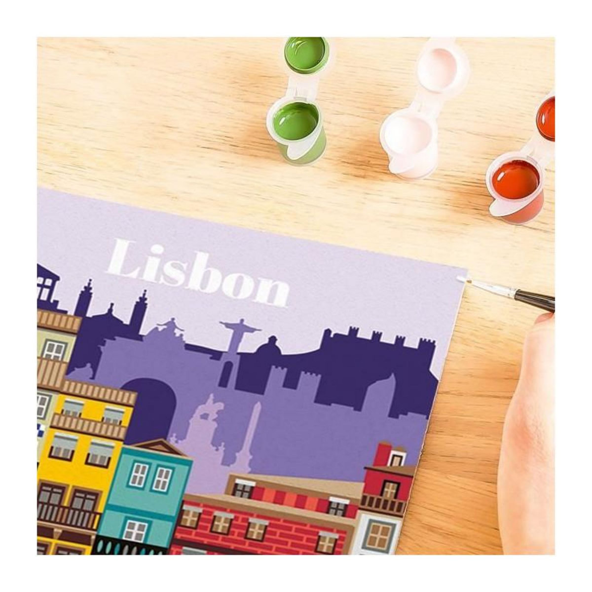 RAVENSBURGER CreArt 24x30 cm Lisbon, Activité détente et créative, 25522, Ravensburger