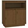 Voir la diapositive 2 : VIDAXL Buffet Marron miel 70x34x80 cm Bois massif de pin