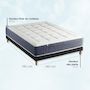 Voir la diapositive 5 : IDLITERIE Ensemble matelas ressort 7 zones KING STYLE, mémoire de forme, sommier, couette, oreillers