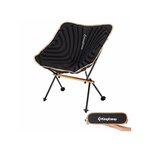 KINGCAMP Chaise de camping gonflable - Kingcamp - Noir - Sac de transport inclus