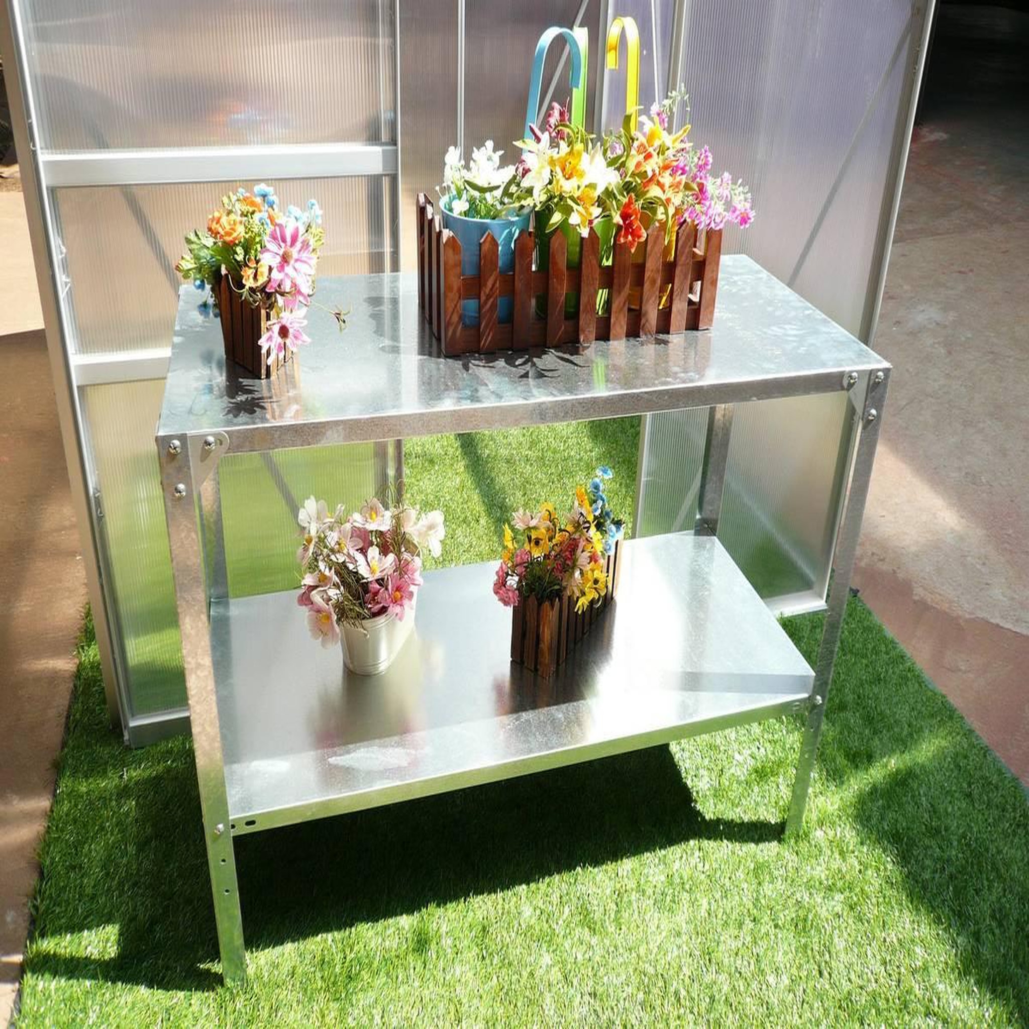 Voir la diapositive 2 : Habitat et Jardin Etagere pour plantes petunia- 115 x 50 x 75 cm