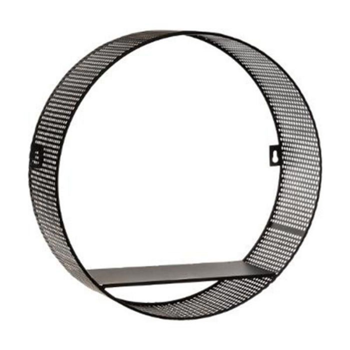 ATMOSPHERA Lot de 3 Étagères Murales en Métal  Perf  35cm Noir