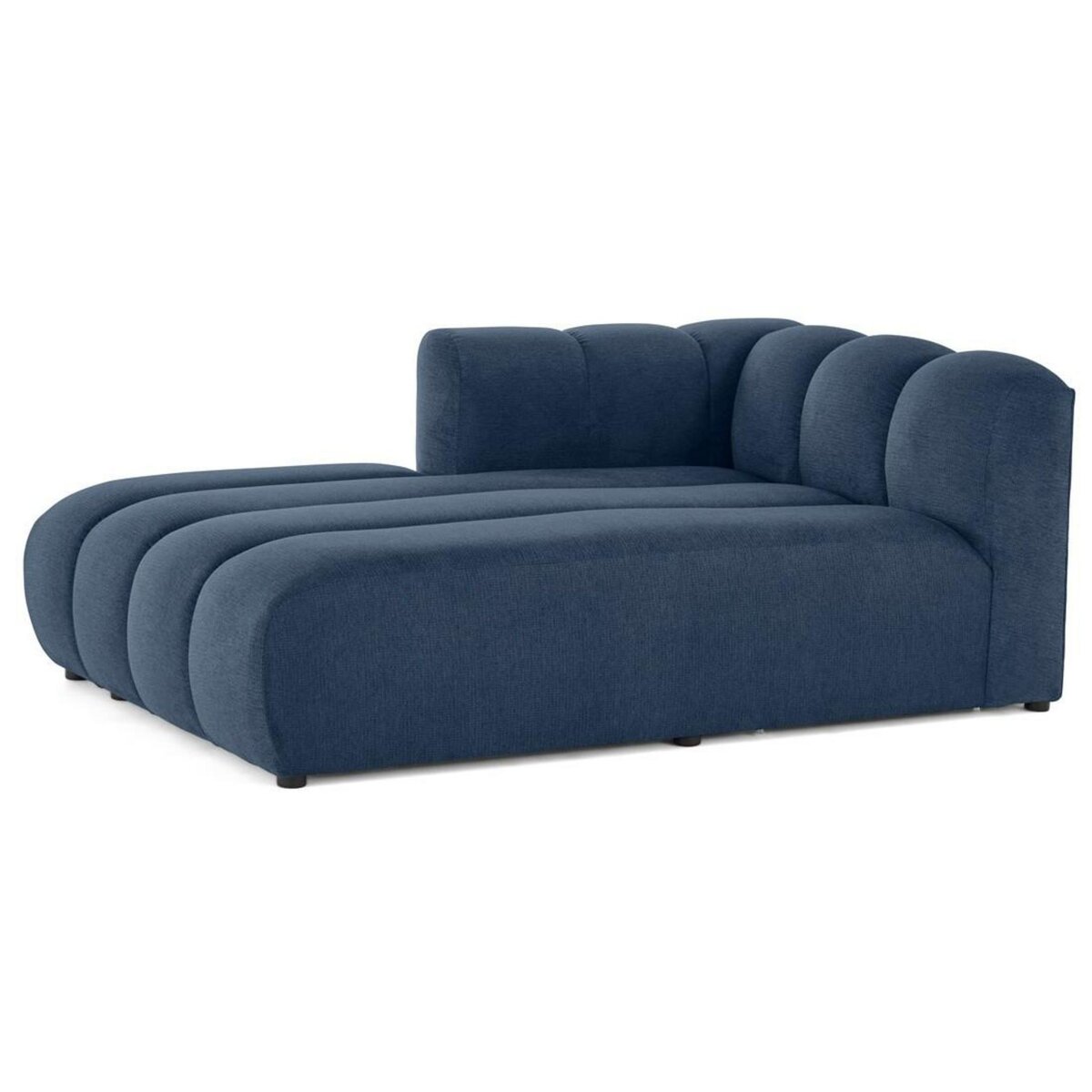 LISA DESIGN Debbie - module d'assise méridienne gauche en tissu texturé