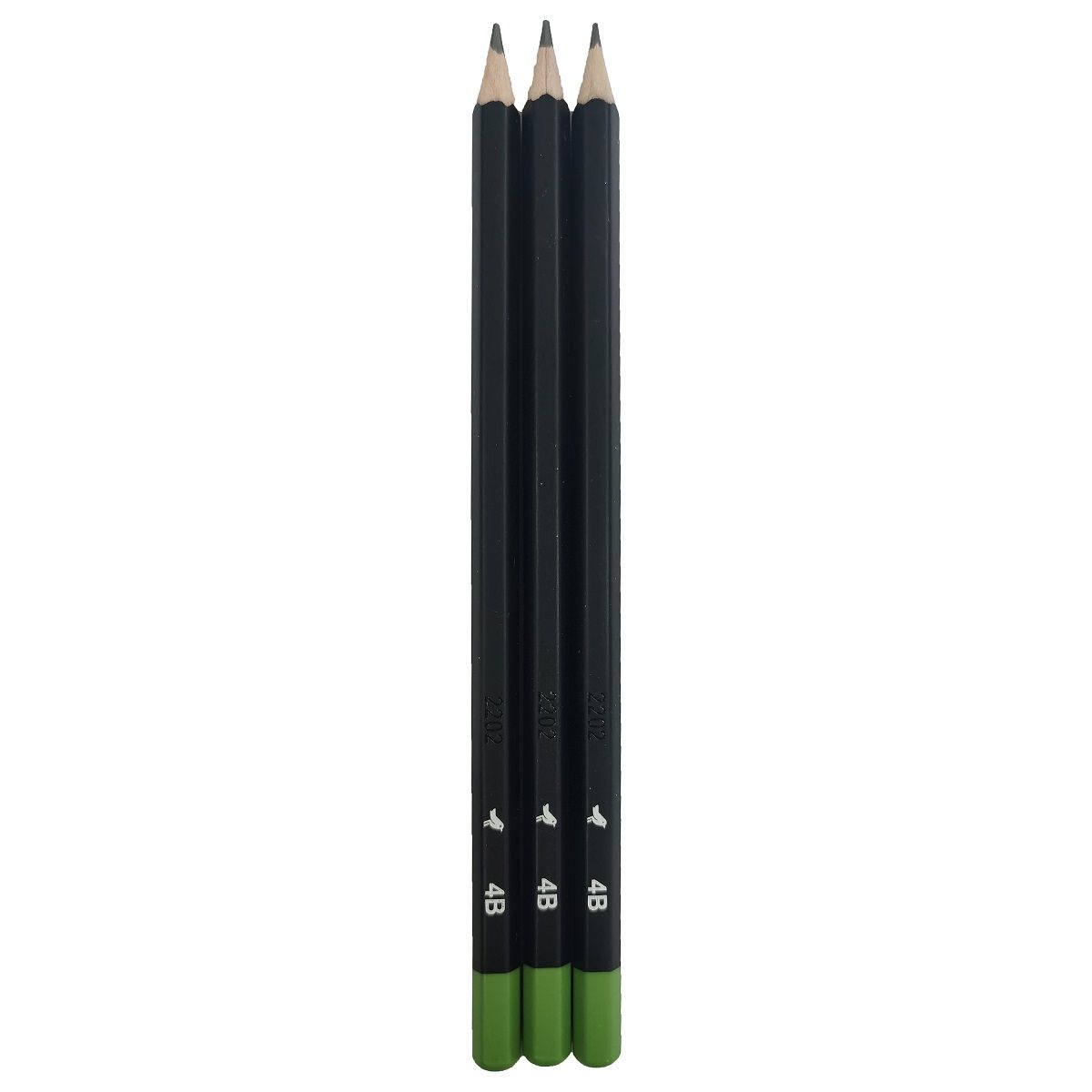AUCHAN  Lot de 3 crayons graphite 4B