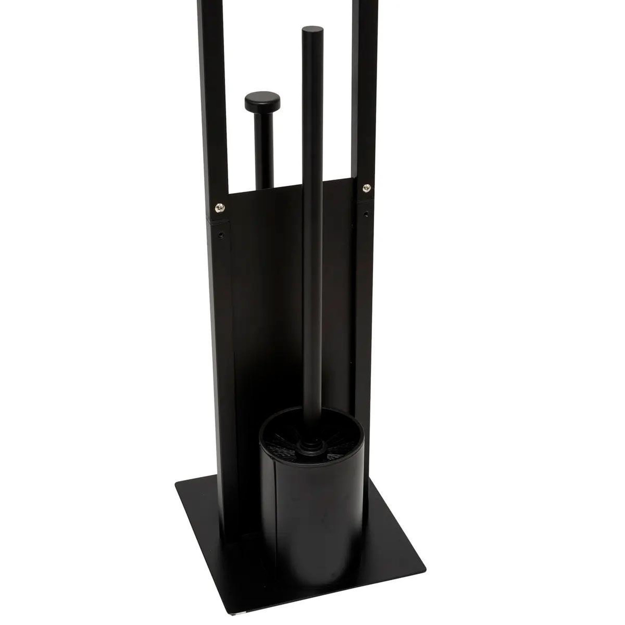 Voir la diapositive 4 : FIVE Dérouleur papier wc en métal  glass  61cm noir