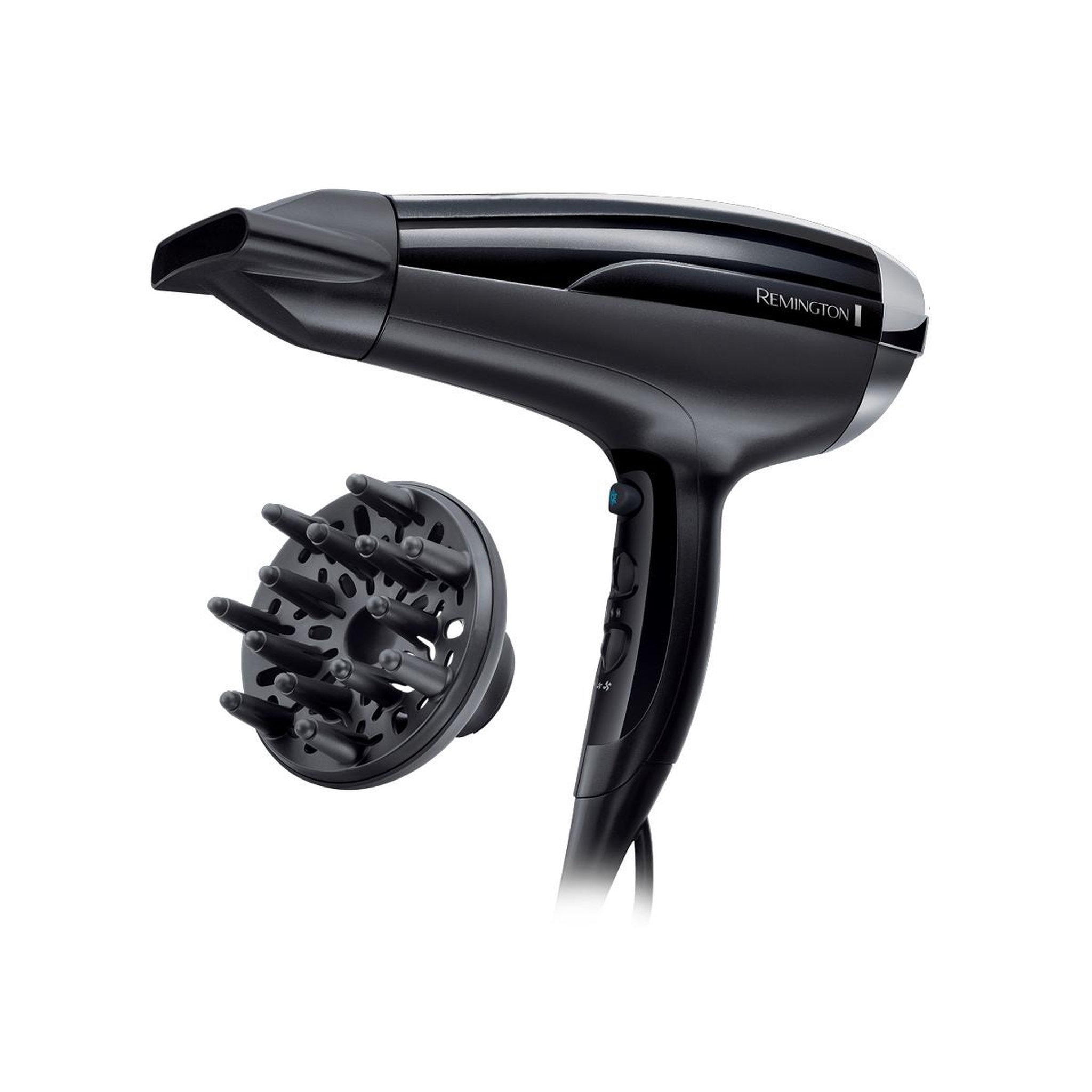 Voir la diapositive 2 : REMINGTON Remington Hair Dryer Pro Air Shine black Schwarz (D5215)