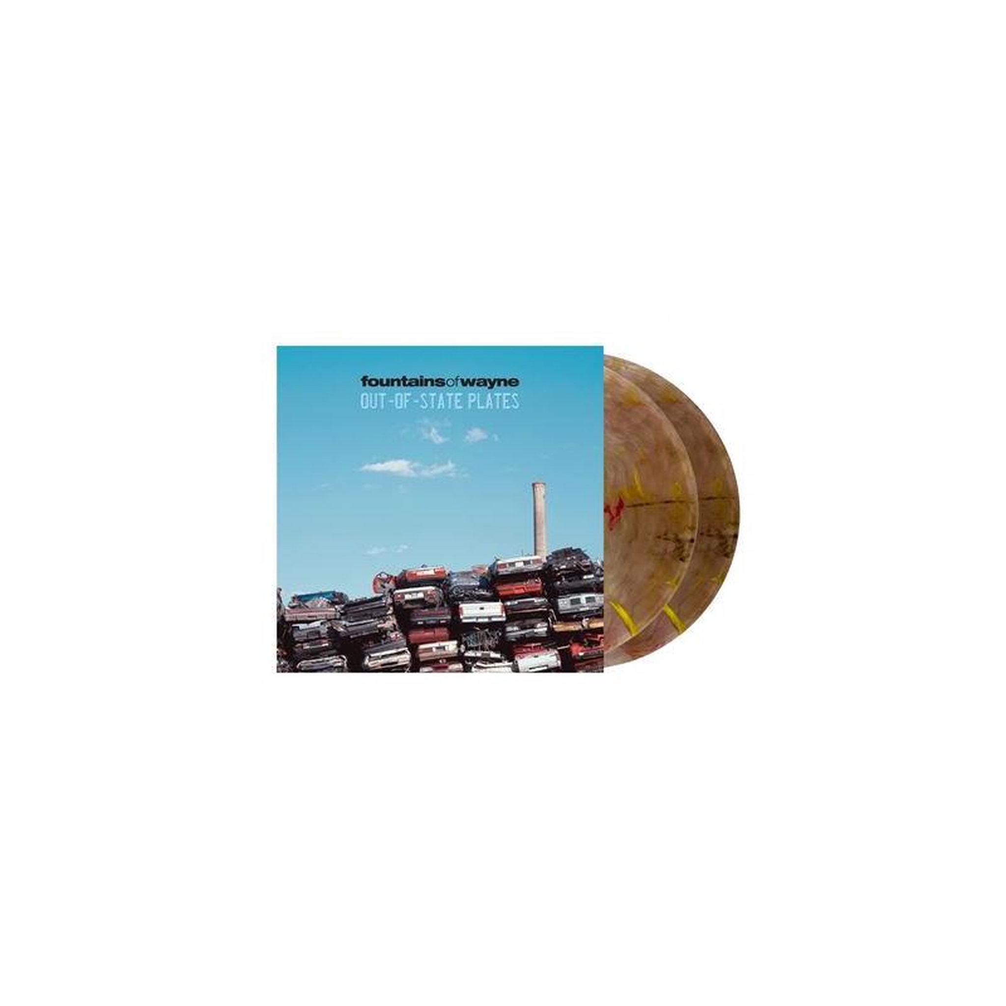 Vinyle 12  édition limitée 2 lp out-of-state plates (junkyard swirl) fountains of wayne