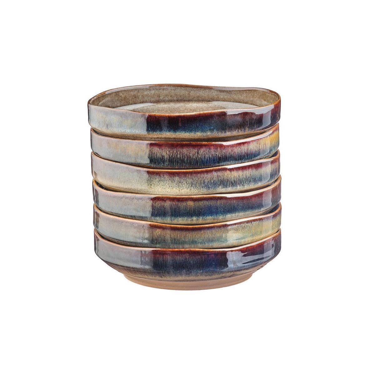 BJORN Assiette creuse GENESIS Ø21cm - 6 pièces - Basalte