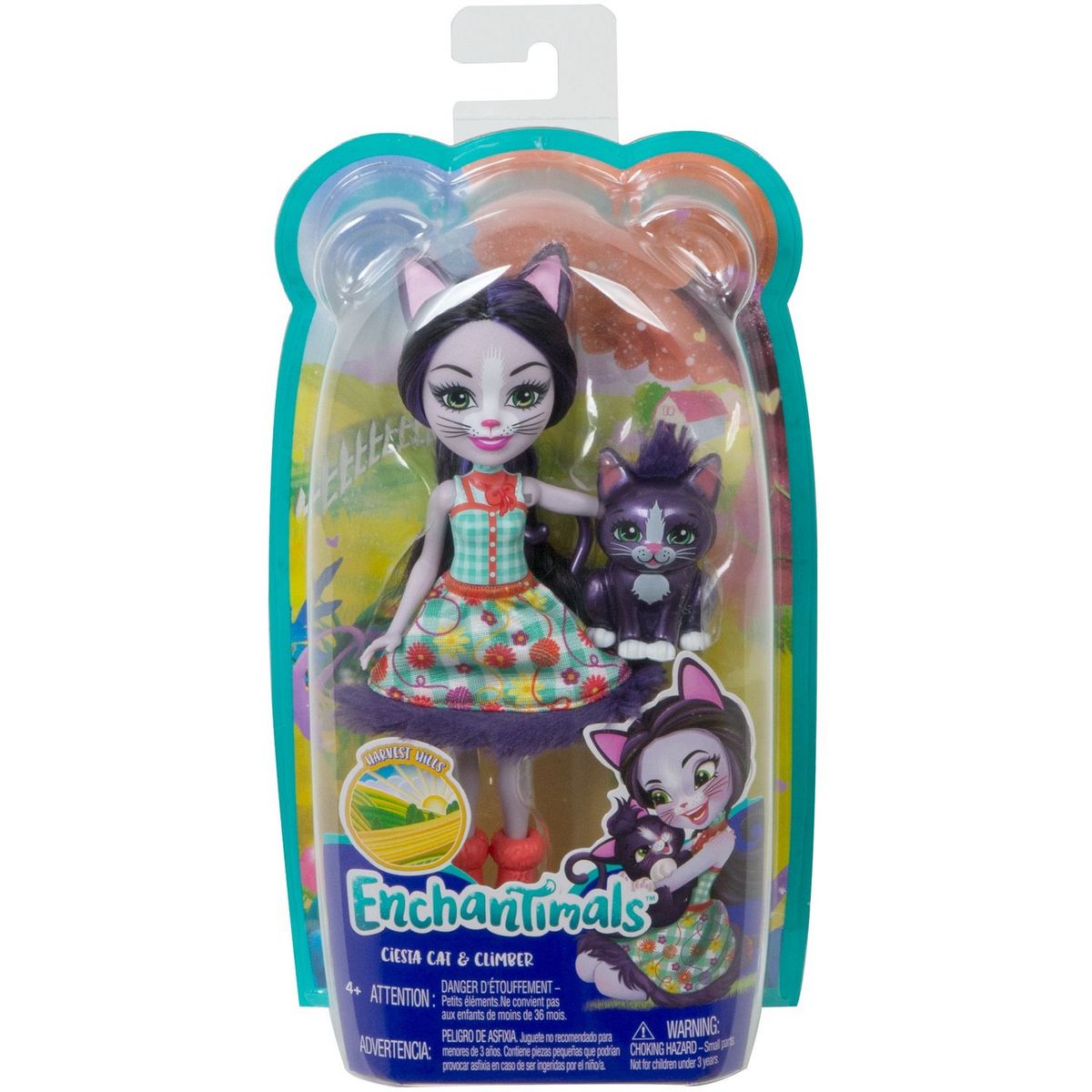 MATTEL Poupée Ciesta Chat et Pounge-Enchantimals