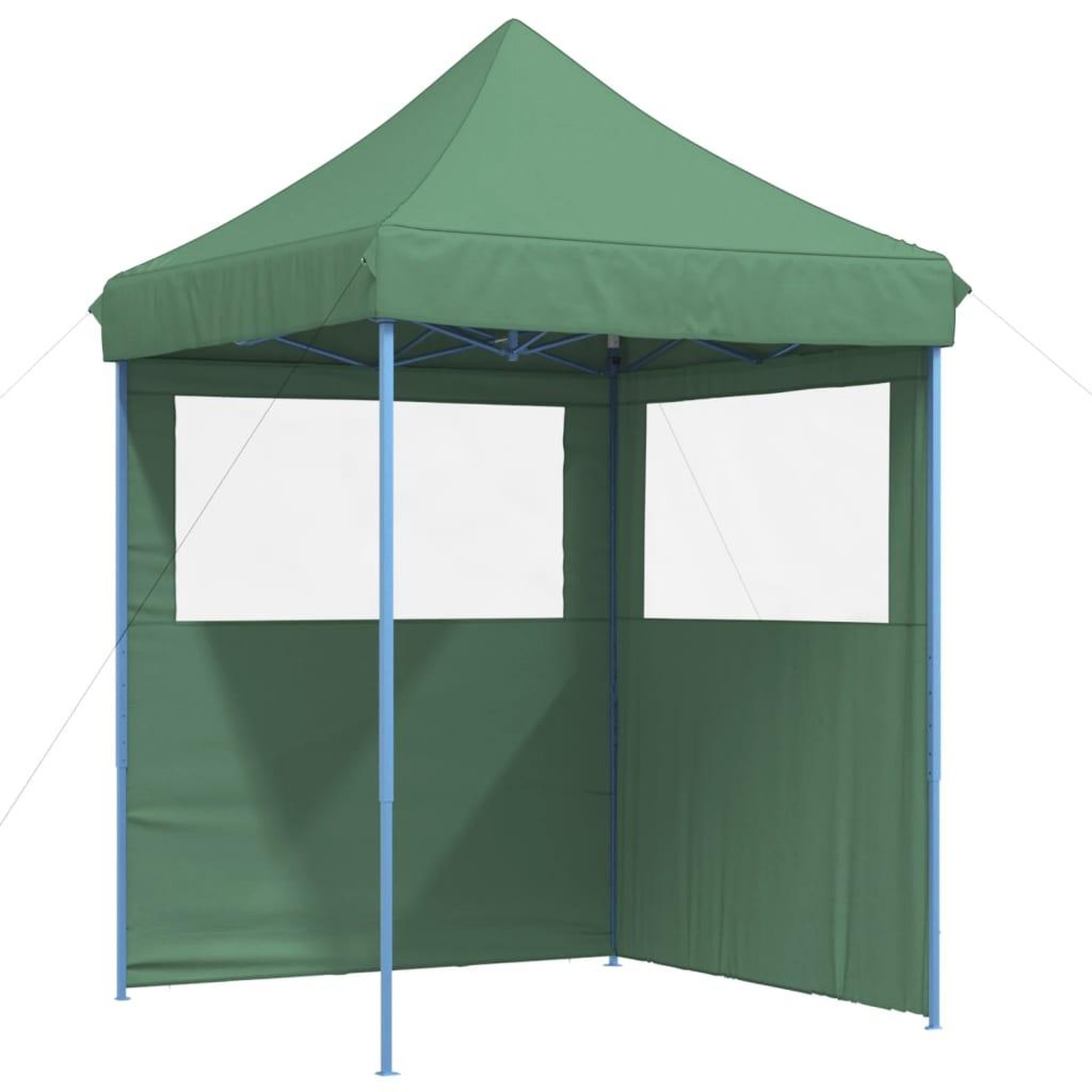 Voir la diapositive 2 : VIDAXL Tente de reception pliable escamotable 2 parois laterales vert