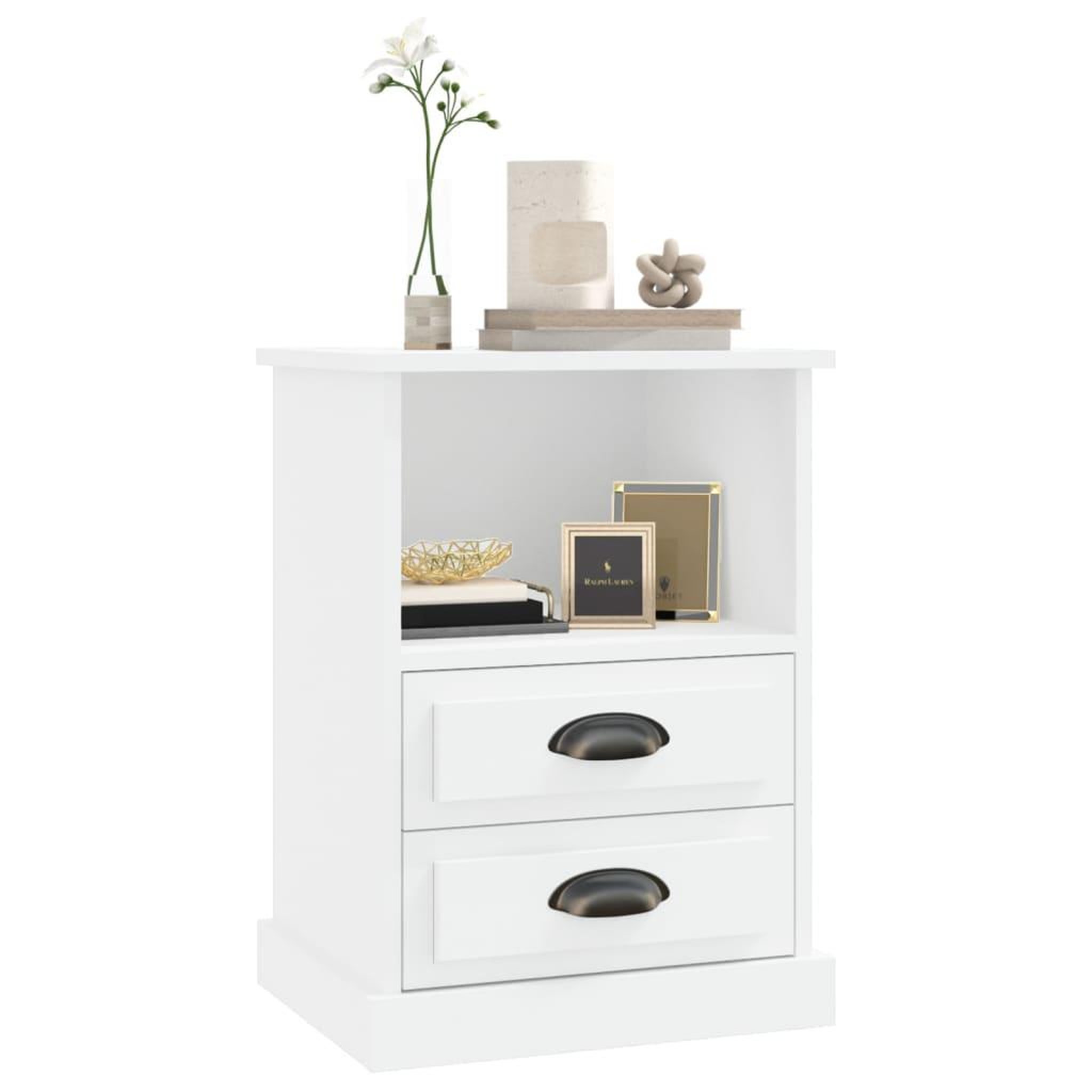 Voir la diapositive 4 : VIDAXL Table de chevet blanc 43x36x60 cm